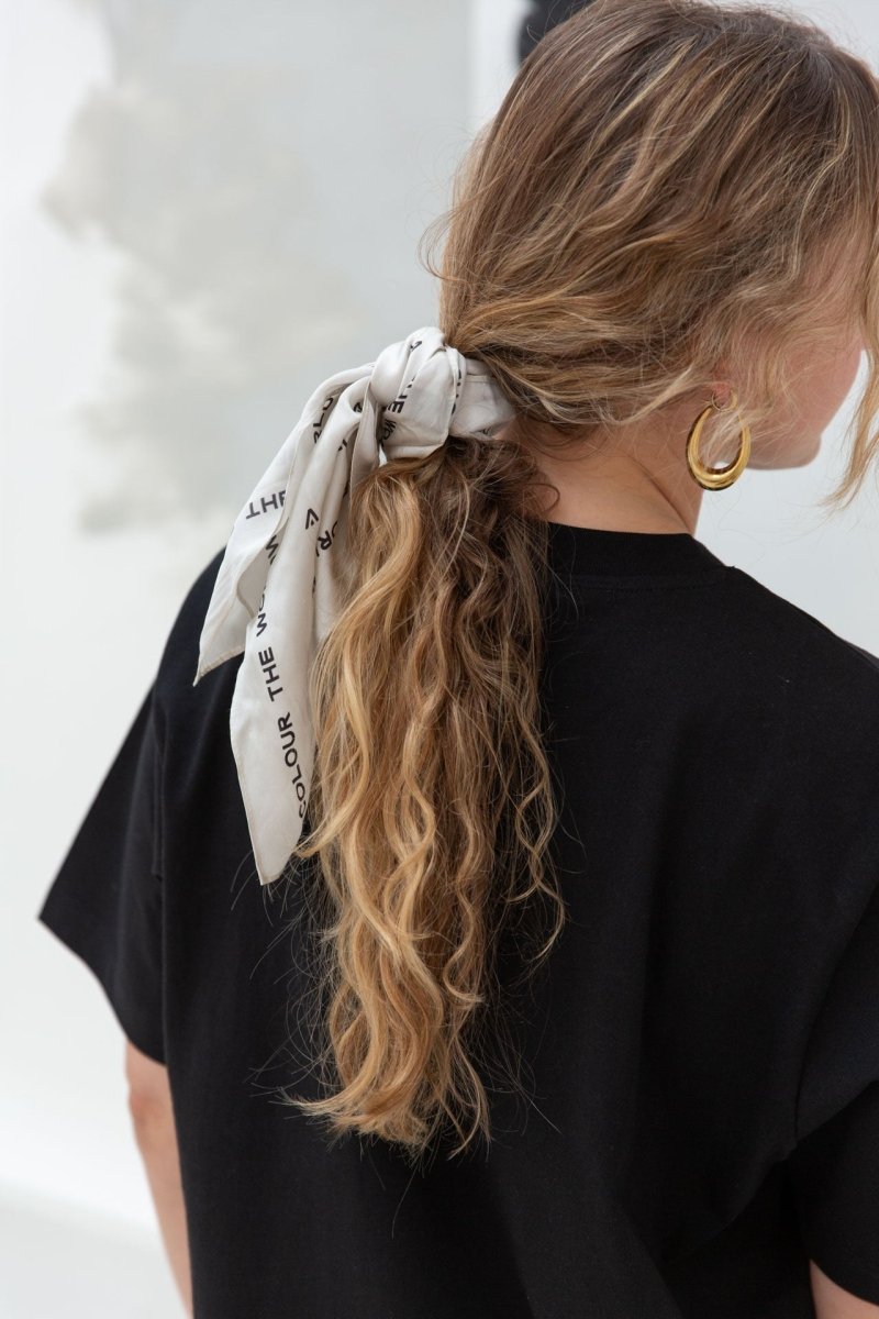 LAB SILK LOGO SCARF - LAB COLOUR THE WORLD