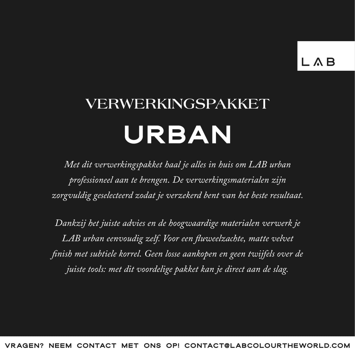 LAB urban verwerkingspakket - LAB COLOUR THE WORLD