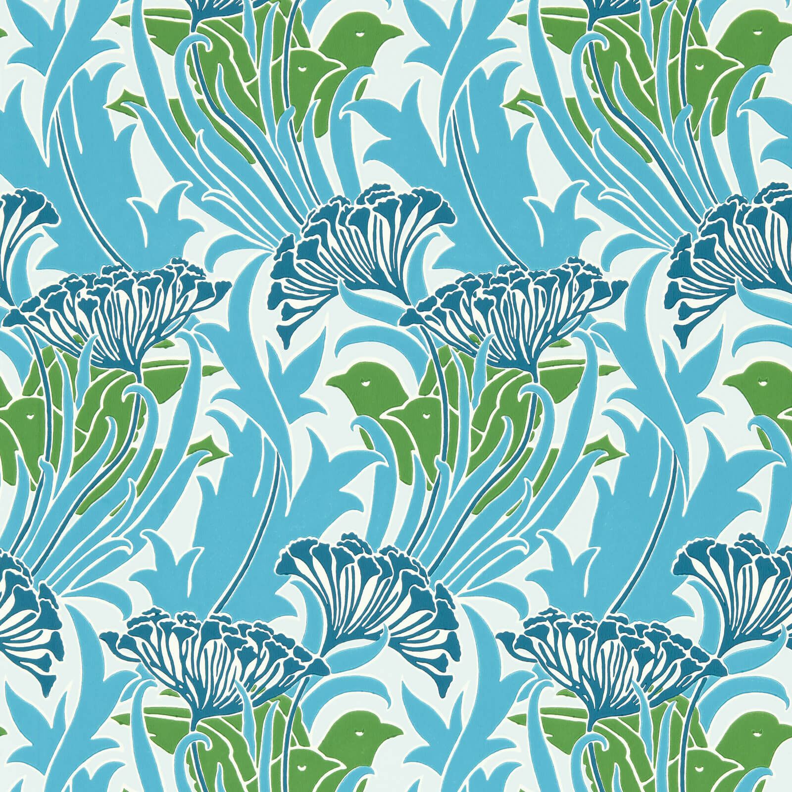Morris & Co. Laceflower Behang 217355 - LAB COLOUR THE WORLD