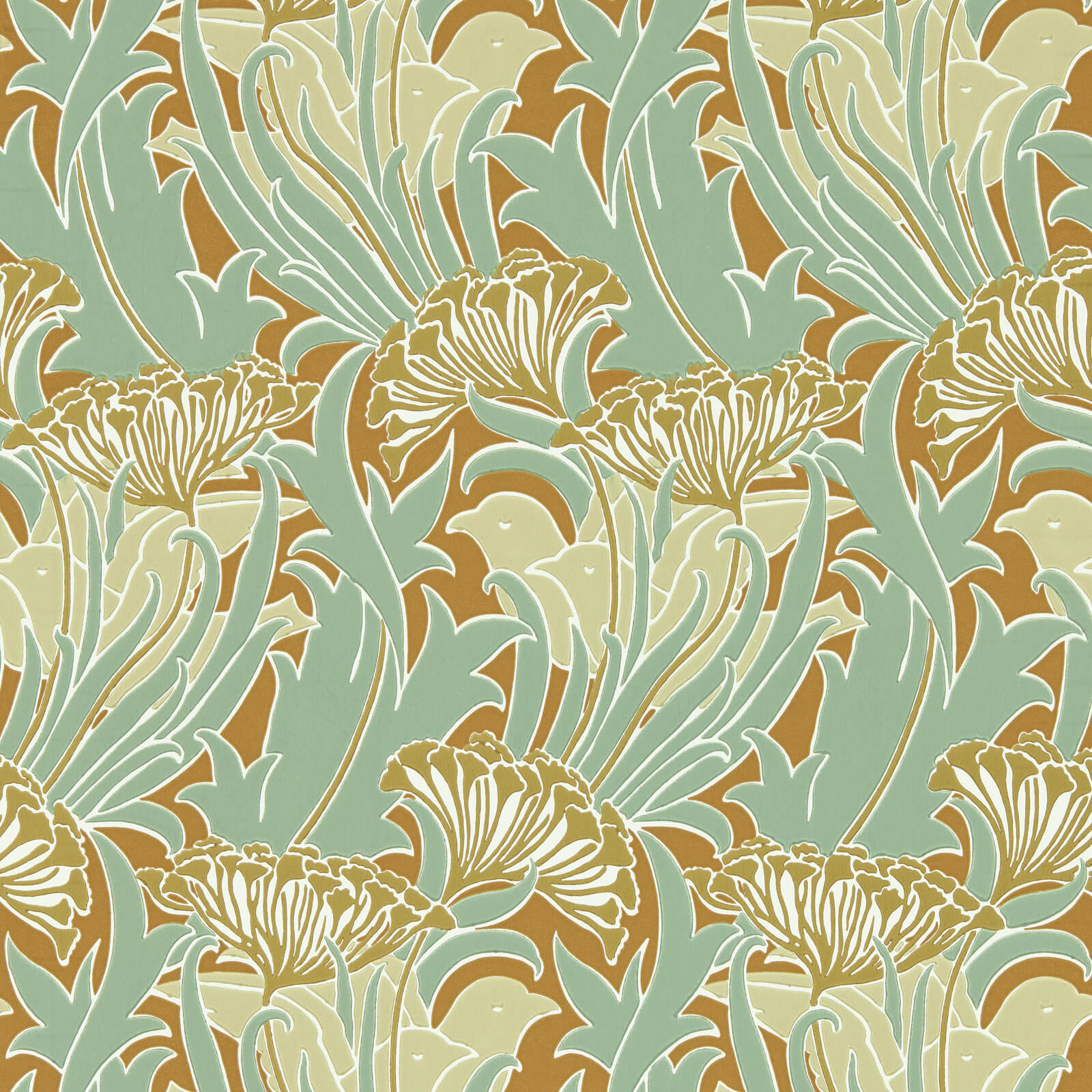 Morris & Co. Laceflower Behang 217354 - LAB COLOUR THE WORLD