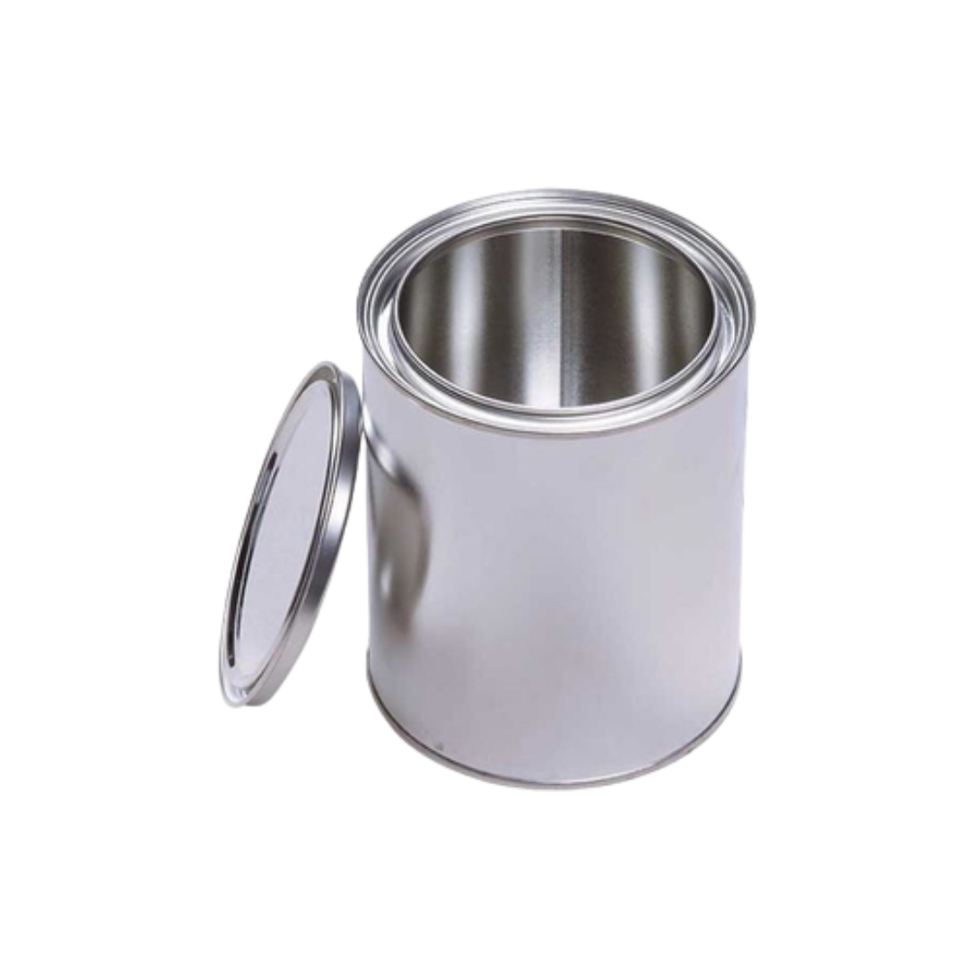 Leere Dose mit Deckel