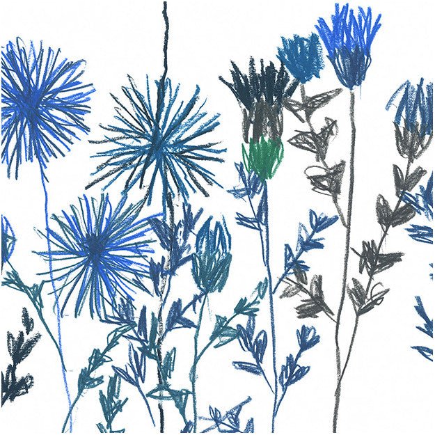 Les Dominotiers Bleuets Behang DOM 1519 - LAB COLOUR THE WORLD