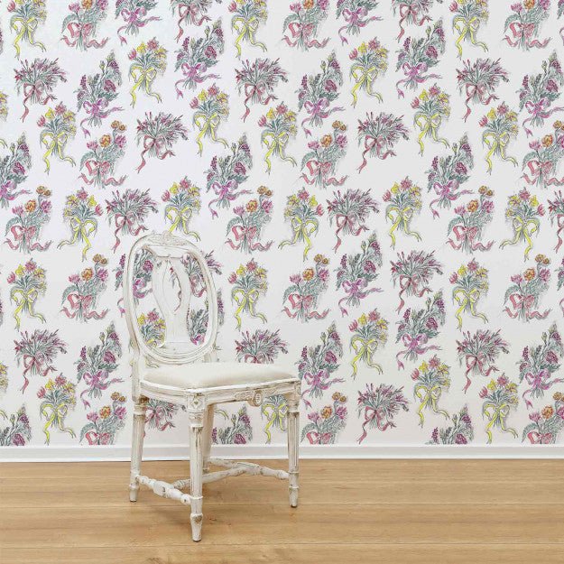 Les Dominotiers Bouquets De Printemps Behang DOM 183 - LAB COLOUR THE WORLD