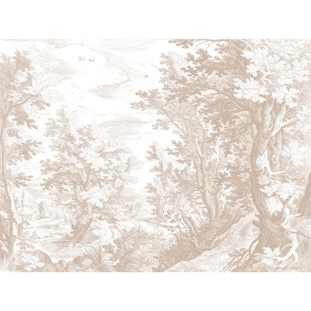 Les Dominotiers Brushwood warm Behang DOM 5131 - LAB COLOUR THE WORLD