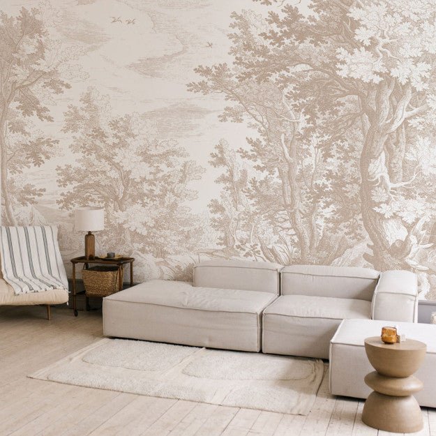Les Dominotiers Brushwood warm Behang DOM 5131 - LAB COLOUR THE WORLD