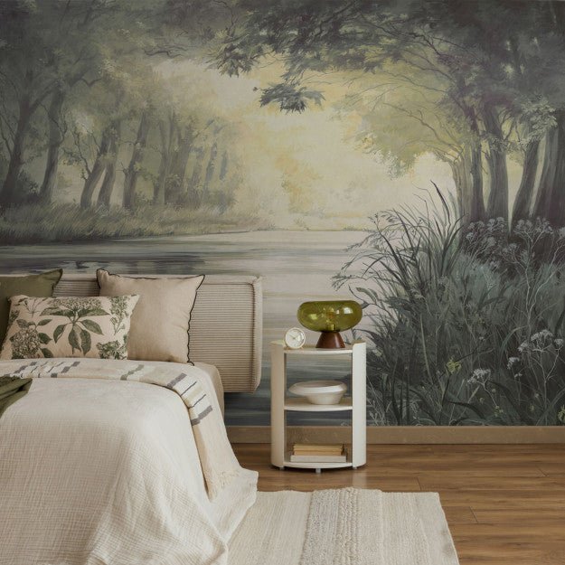 Les Dominotiers Canal paisible Behang DOM 5130 - LAB COLOUR THE WORLD