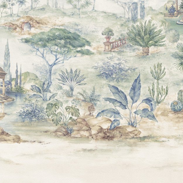 Les Dominotiers Dream Forest, Blue Behang DOM 3012 - LAB COLOUR THE WORLD