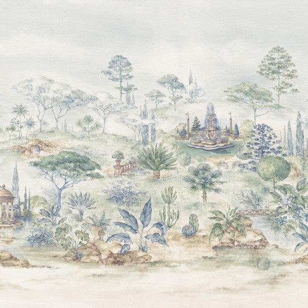 Les Dominotiers Dream Forest, Blue Behang DOM 3012 - LAB COLOUR THE WORLD