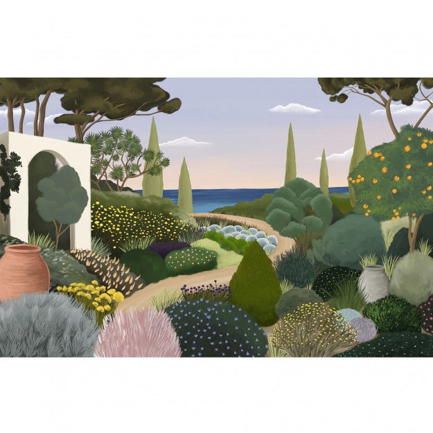 Les Dominotiers Dream Forest, Vert Behang DOM 3011 - LAB COLOUR THE WORLD