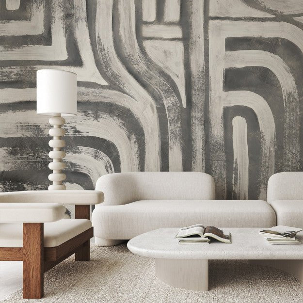 Les Dominotiers Ethnic geometry Behang DOM 901 - LAB COLOUR THE WORLD