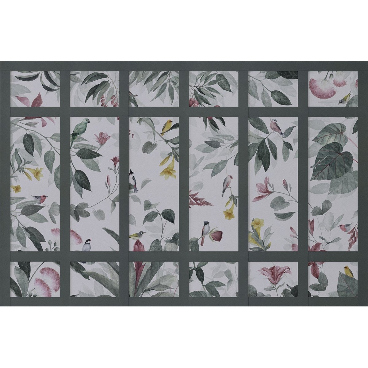 Les Dominotiers Georges Birds Wandpaneel DOM 2054 - LAB COLOUR THE WORLD