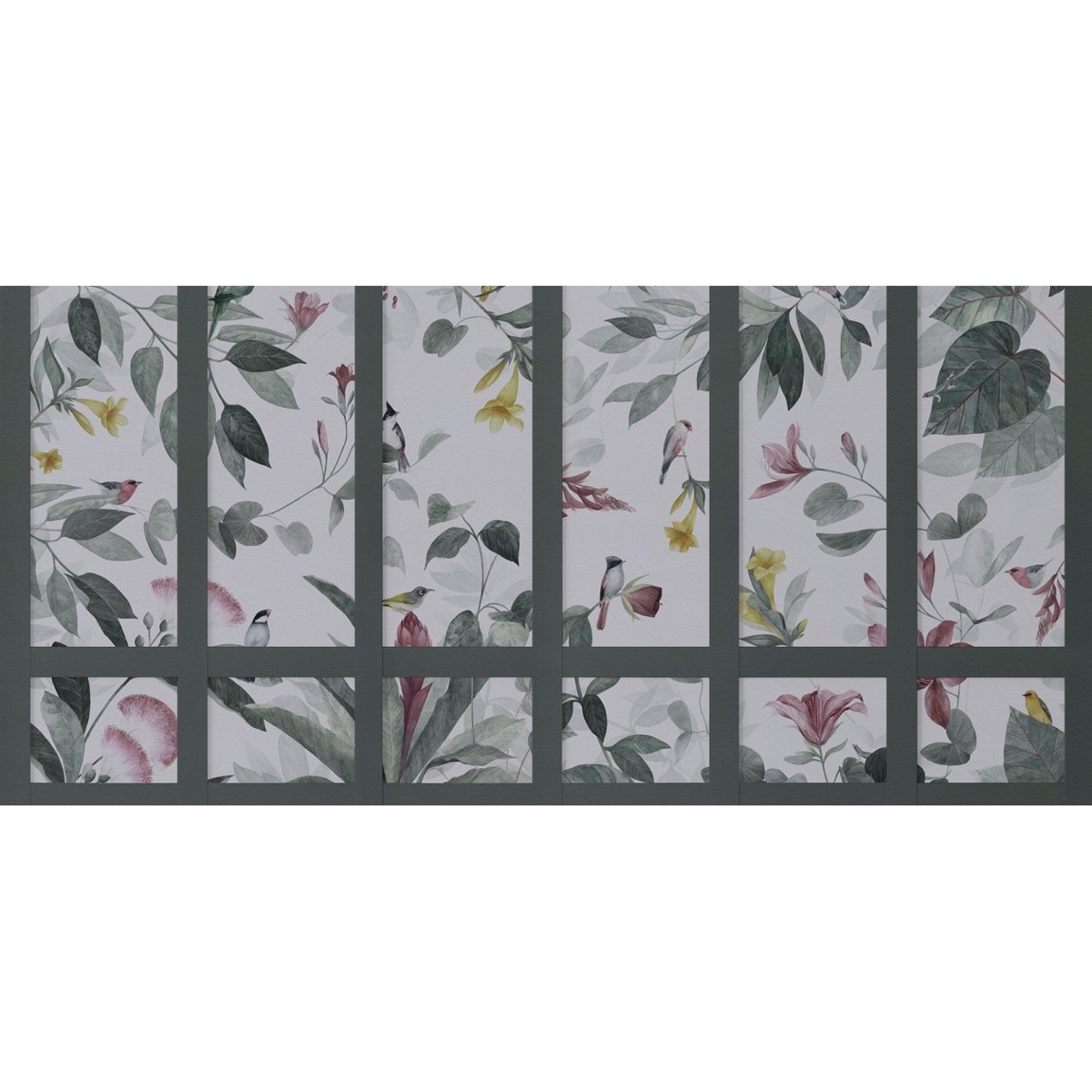 Les Dominotiers Georges Birds Wandpaneel DOM 2054 - LAB COLOUR THE WORLD