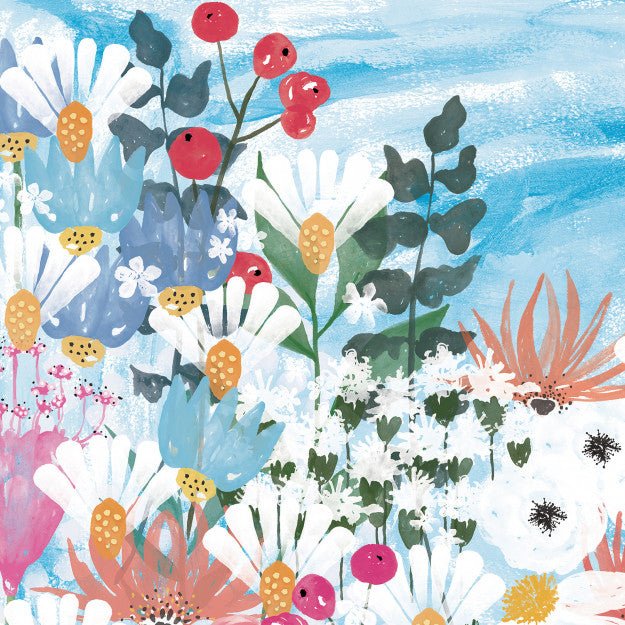 Les Dominotiers Jardin Fleuri Behang DOM 3015 - LAB COLOUR THE WORLD