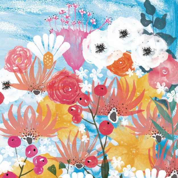 Les Dominotiers Jardin Fleuri Behang DOM 3015 - LAB COLOUR THE WORLD
