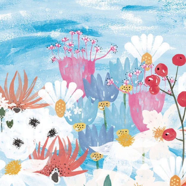 Les Dominotiers Jardin Fleuri Behang DOM 3015 - LAB COLOUR THE WORLD