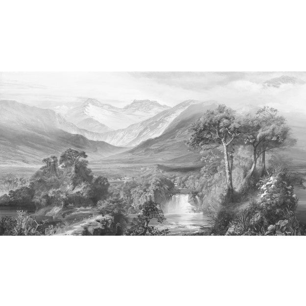 Les Dominotiers La Cordillère n&b Behang DOM 5114 - LAB COLOUR THE WORLD