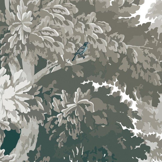 Les Dominotiers Misty forest olive Behang DOM 5109 - LAB COLOUR THE WORLD