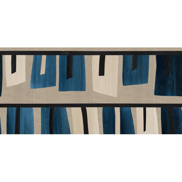 Les Dominotiers Obi Bleu Behang DOM 4017 - LAB COLOUR THE WORLD
