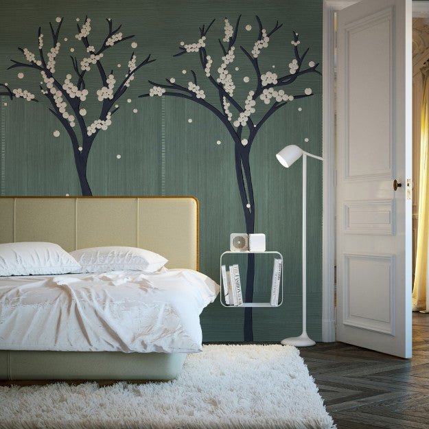 Les Dominotiers Pacaya Vert Behang DOM 4022 - LAB COLOUR THE WORLD