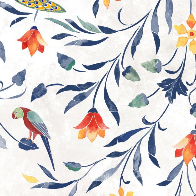 Les Dominotiers Palais floral suspendu Behang DOM 6007-1 - LAB COLOUR THE WORLD