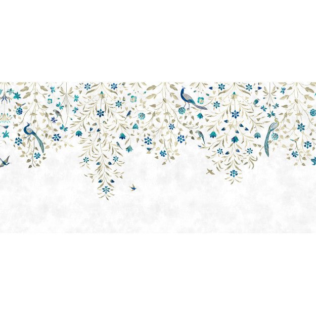 Les Dominotiers Palais Floral vert suspendu Behang DOM 6006-1 - LAB COLOUR THE WORLD