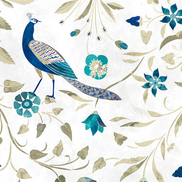 Les Dominotiers Palais Floral vert suspendu Behang DOM 6006-1 - LAB COLOUR THE WORLD
