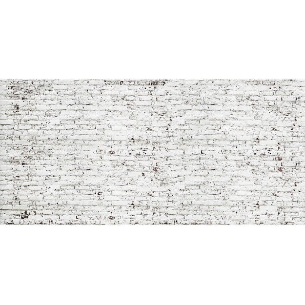 Les Dominotiers Rough Brick Wall Blanc Behang DOM 407 - LAB COLOUR THE WORLD
