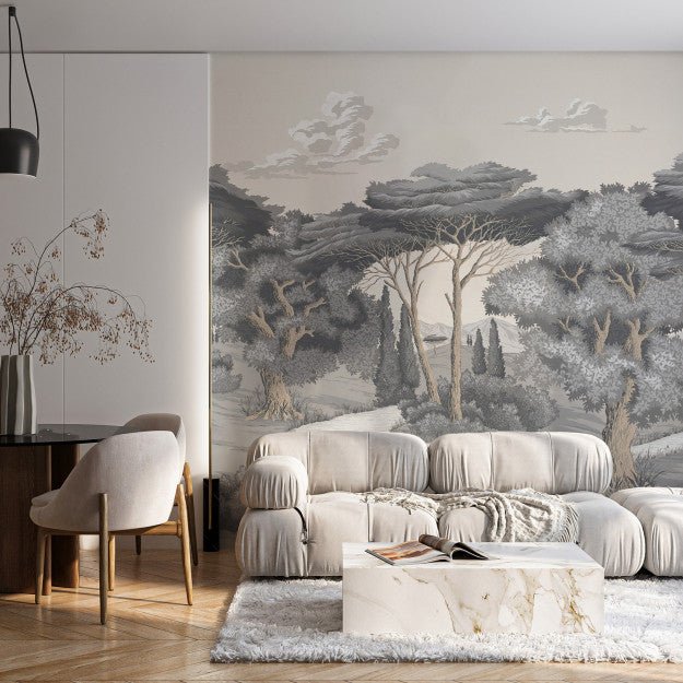 Les Dominotiers Sovana beige Behang DOM 5102 - LAB COLOUR THE WORLD