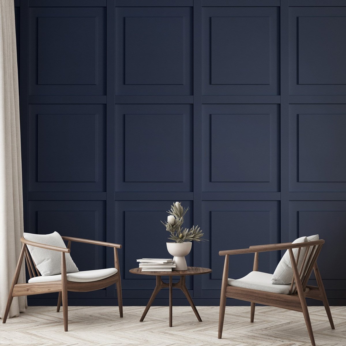 Les Dominotiers Victor Navy Wandpaneel DOM 2065 - LAB COLOUR THE WORLD