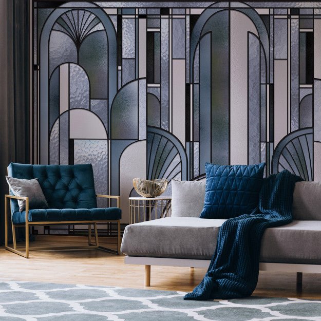 Les Dominotiers Vitrail Behang DOM 4016 - LAB COLOUR THE WORLD