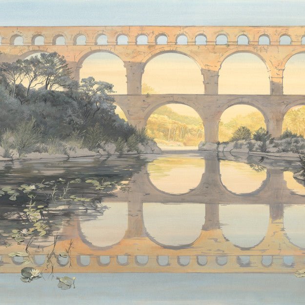 Les Dominotiers Vue sur le pont Behang DOM 5003 - LAB COLOUR THE WORLD