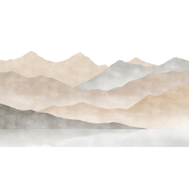 Les Dominotiers Warm lake abstract Behang DOM 5103-1 - LAB COLOUR THE WORLD