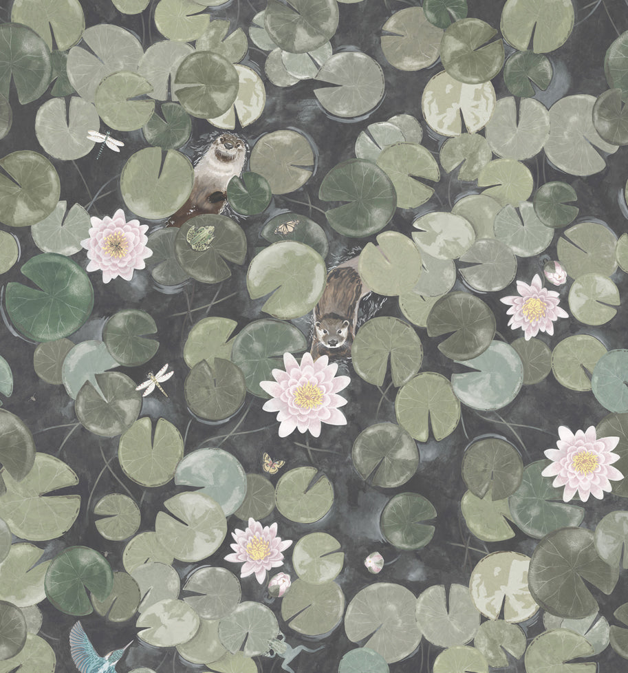 Little Greene Lily Pads Behang 0234LPNORMA - LAB COLOUR THE WORLD