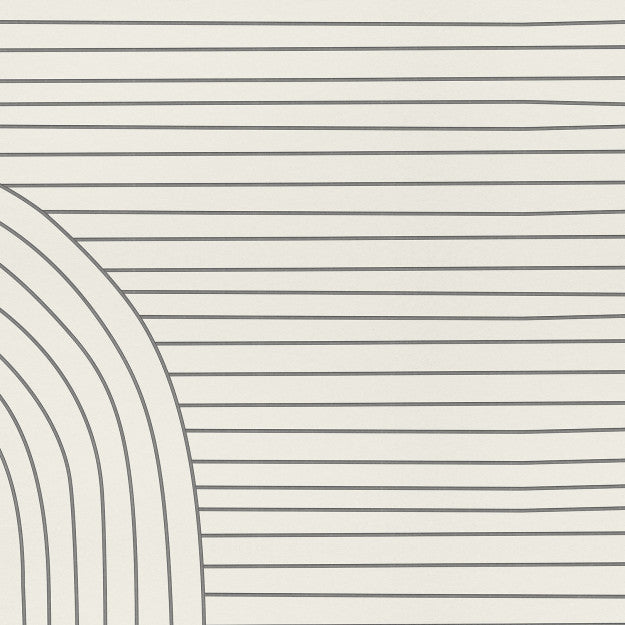 Les Dominotiers Lines Black & Beige Behang DOM 705