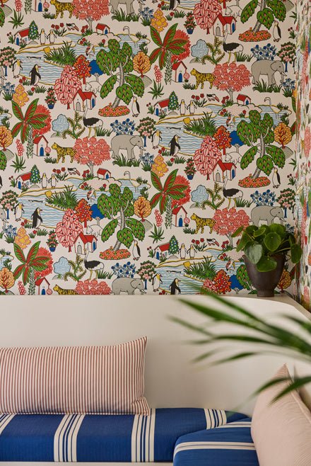Little Greene Animal Kingdom Behang 0231ANATOMI - LAB COLOUR THE WORLD