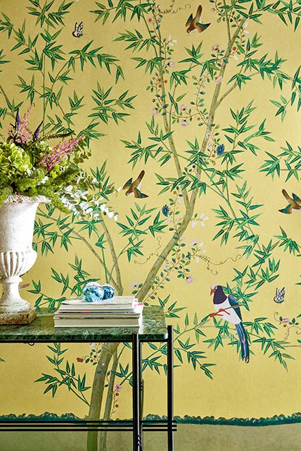 Little Greene Belton Scenic Behang 0245BSSUNB1 - LAB COLOUR THE WORLD