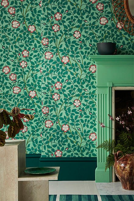 Little Greene Briar Rose Behang 0263BRGVERD - LAB COLOUR THE WORLD