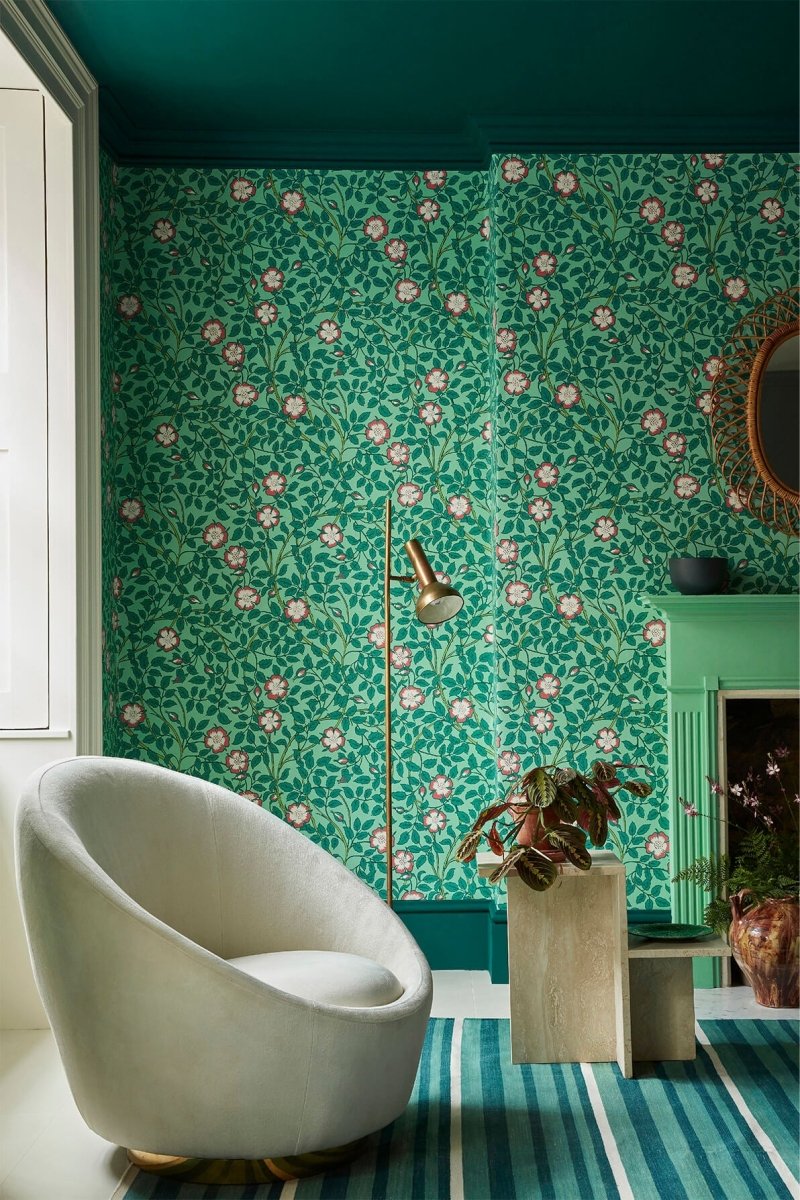 Little Greene Briar Rose Behang 0263BRGVERD - LAB COLOUR THE WORLD