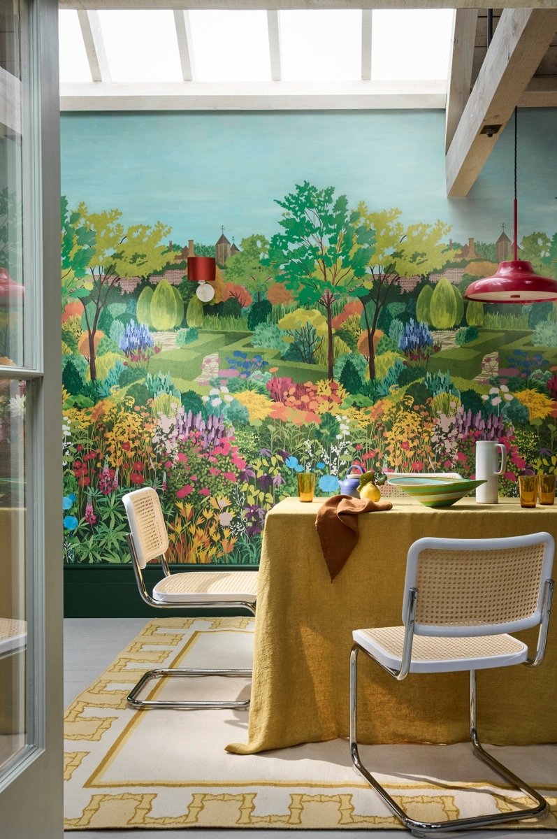 Little Greene Castle Garden Behang 0234CGPALEL - LAB COLOUR THE WORLD
