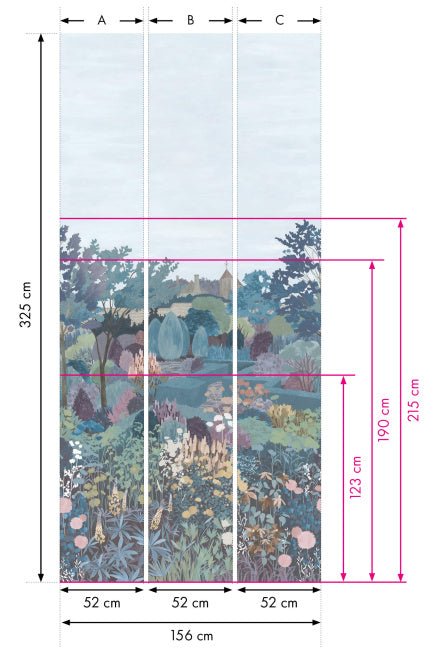 Little Greene Castle Garden Behang 0234CGTEAWI - LAB COLOUR THE WORLD
