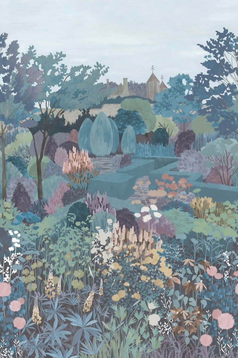 Little Greene Castle Garden Behang 0234CGTEAWI - LAB COLOUR THE WORLD