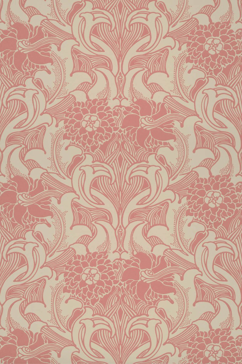 Little Greene Dahlia Scroll Behang 0263DACARMI - LAB COLOUR THE WORLD