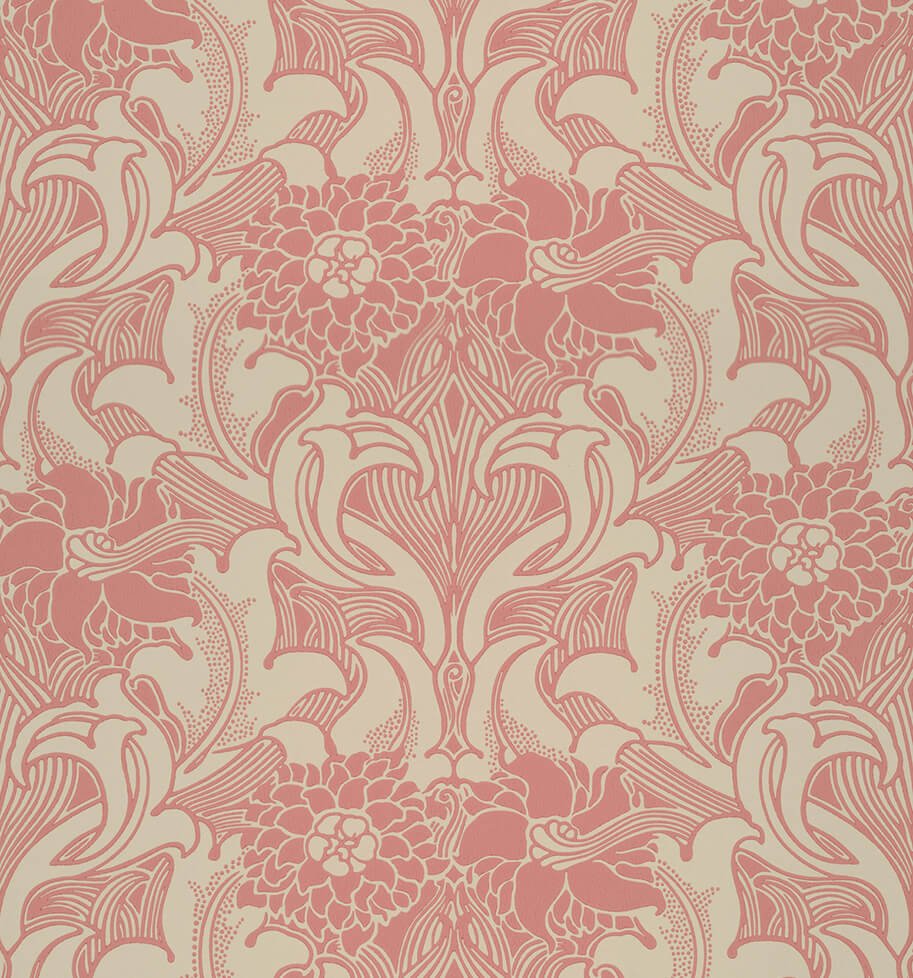Little Greene Dahlia Scroll Behang 0263DACARMI - LAB COLOUR THE WORLD