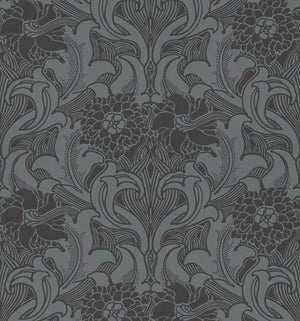 Little Greene Dahlia Scroll Behang 0263DAETRUR - LAB COLOUR THE WORLD