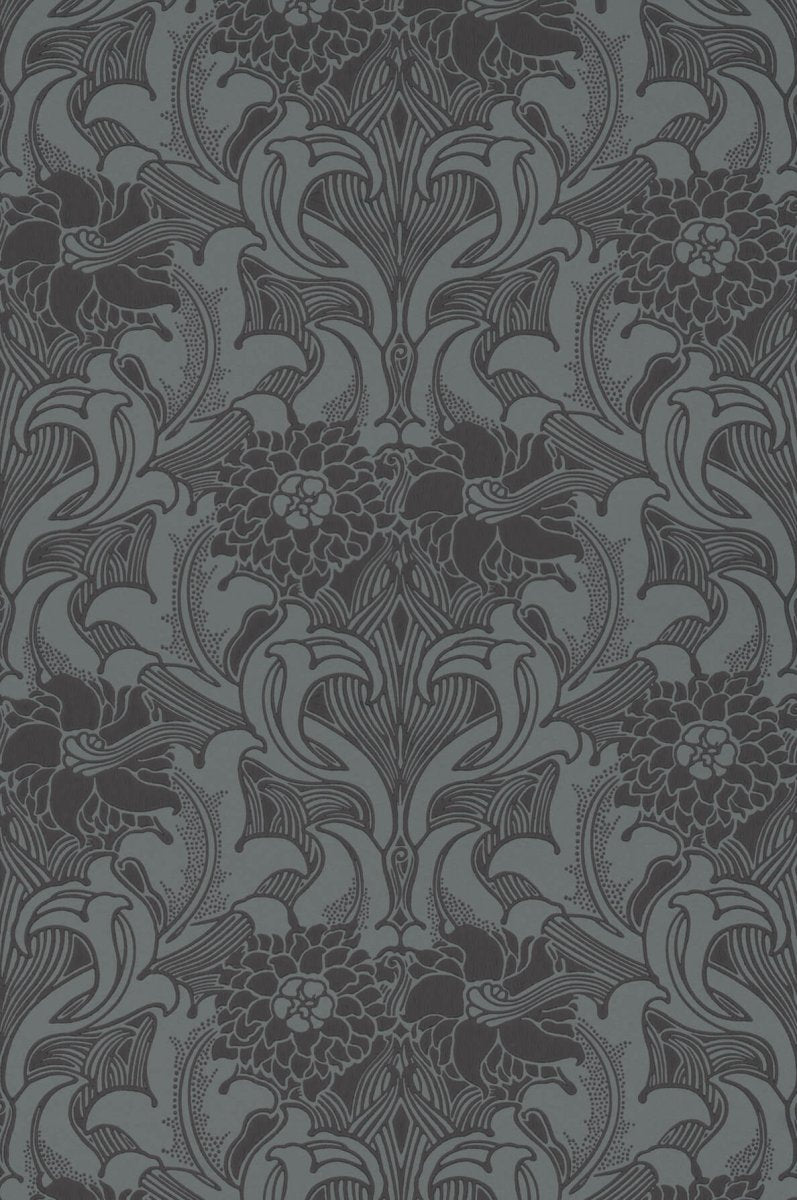 Little Greene Dahlia Scroll Behang 0263DAETRUR - LAB COLOUR THE WORLD