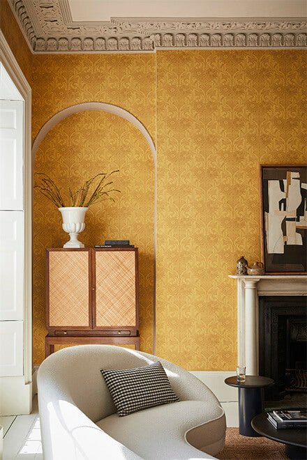 Little Greene Dahlia Scroll Behang 0263DAGIALL - LAB COLOUR THE WORLD
