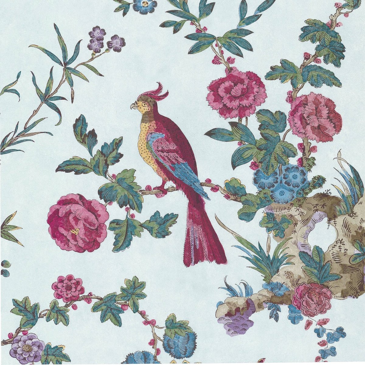 Little Greene Darwin Behang 0247DAAZURE - LAB COLOUR THE WORLD