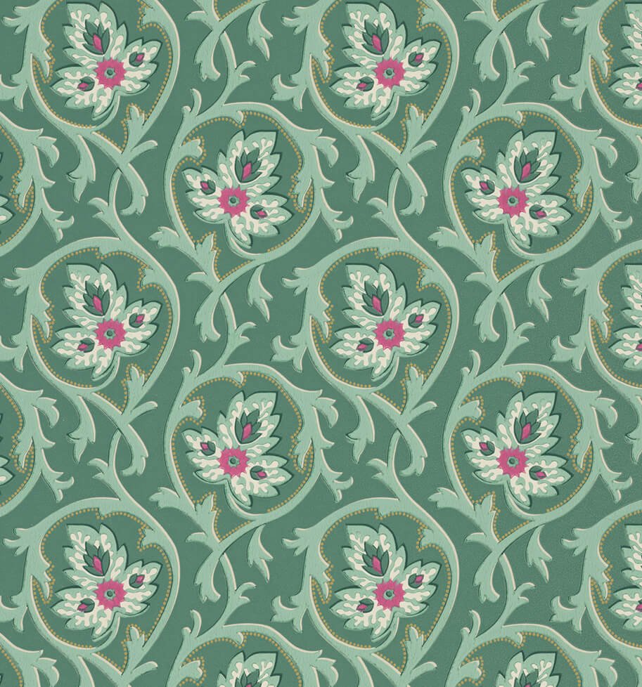 Little Greene Hoja Behang 0263HOPLEAT - LAB COLOUR THE WORLD