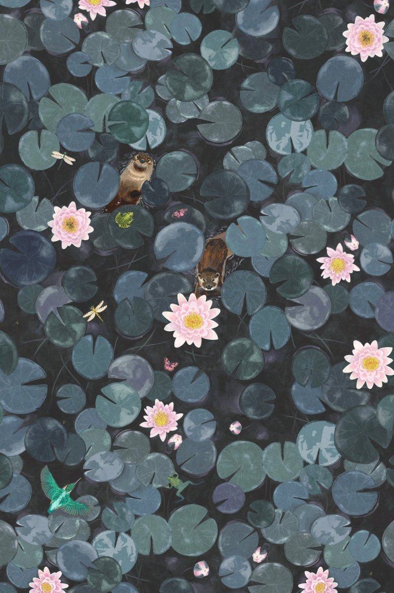 Little Greene Lily Pads Behang 0234LPHICKS - LAB COLOUR THE WORLD