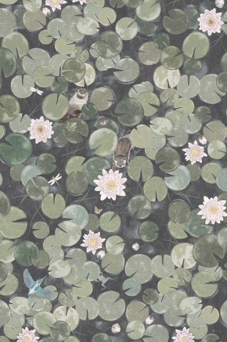 Little Greene Lily Pads Behang 0234LPNORMA - LAB COLOUR THE WORLD